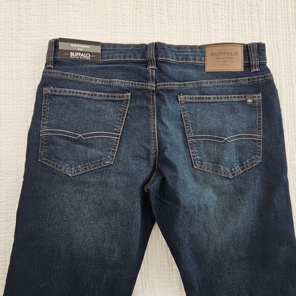 Buffalo David Bitton Evan Jeans NEW Men's 34x32 Stretch Slim Straight Denim NWT - Picture 12 of 16